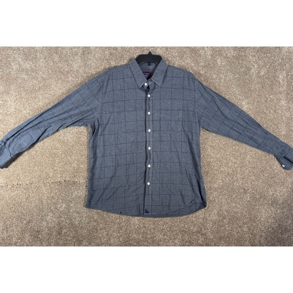 UNTUCKit Other - UNTUCKit Mens Large Plaid Long Sleeve Button Down Shirt 100% Cotton FLAW